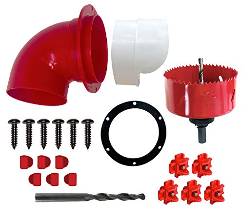 RentACoop DIY chicken feeder kit with 6 ports, hole saw, screws and rain caps