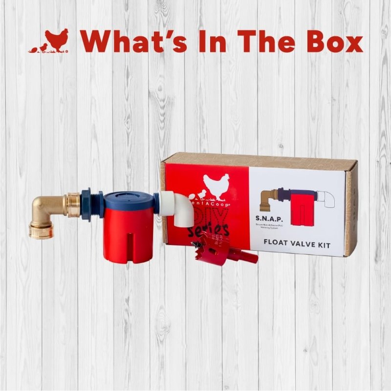 RentACoop S.N.A.P. float valve kit and box