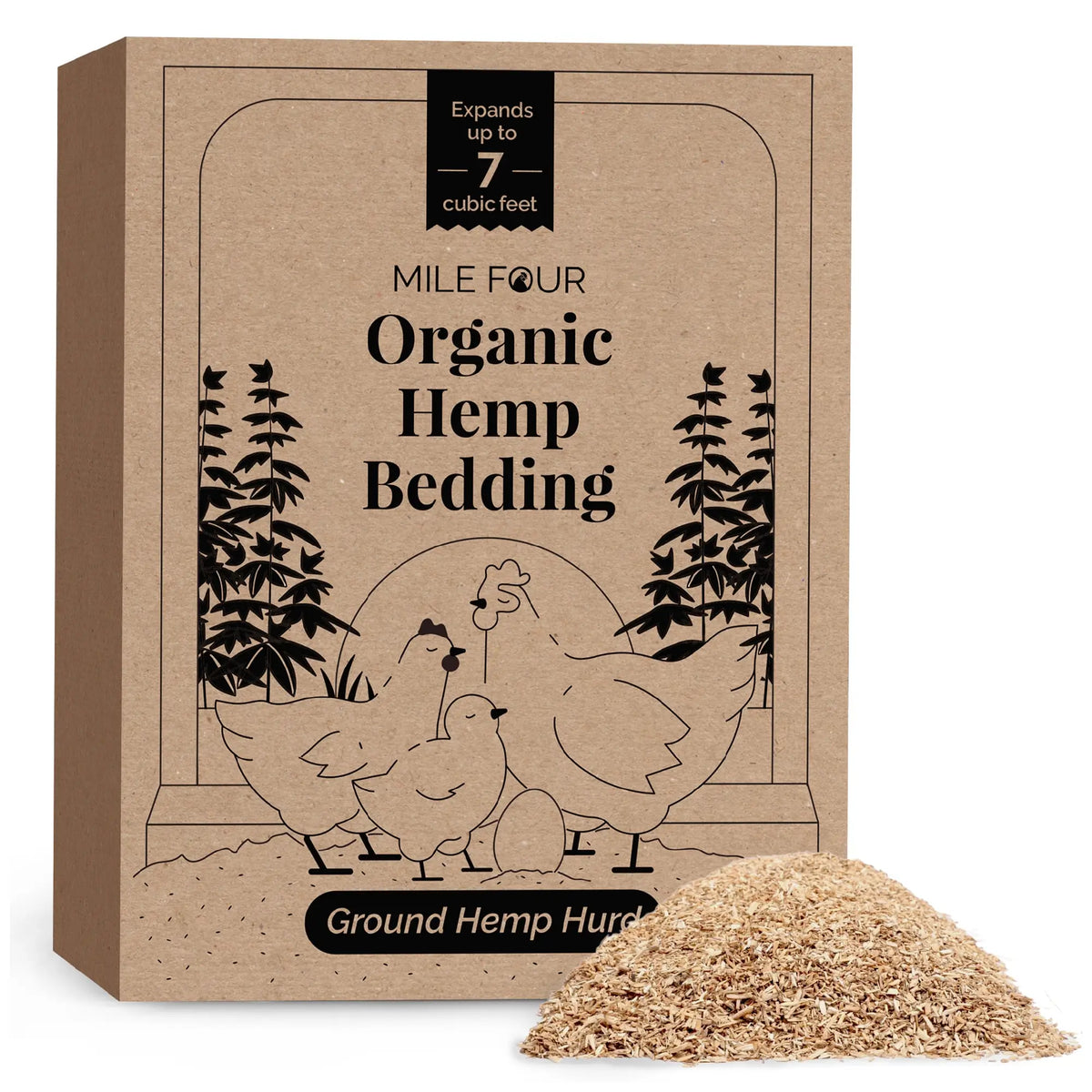 Mile Four organic hemp bedding box