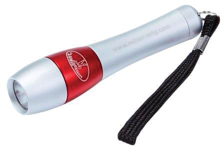 Hand held egg candler flashlight with wrist strap