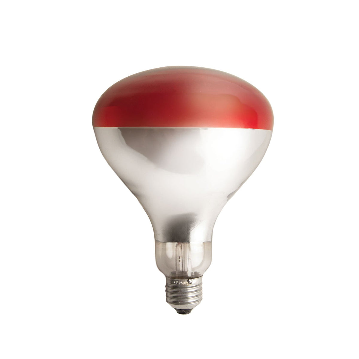 Red 250 watt brooder heat lamp bulb