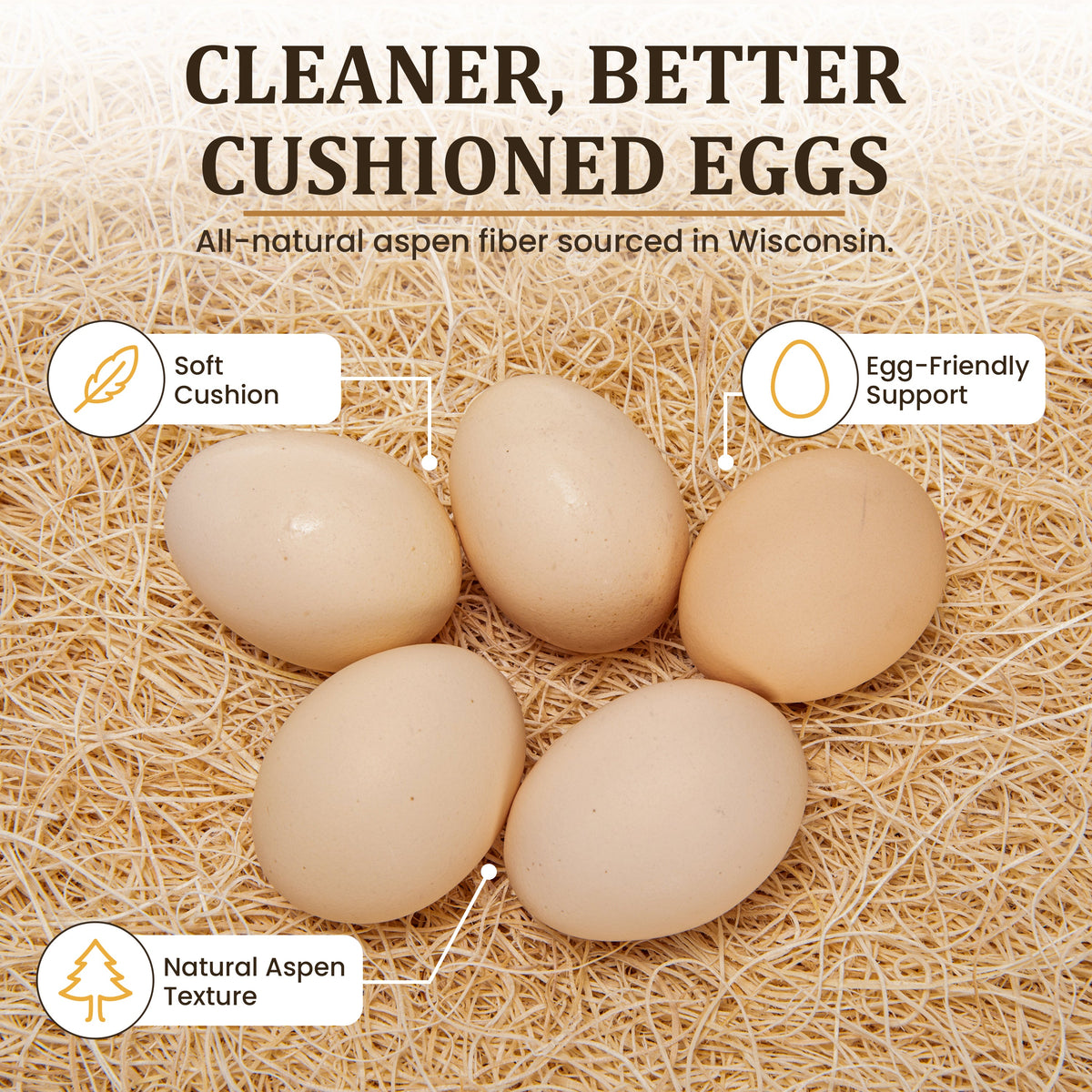 Premium Aspen Nesting Pads