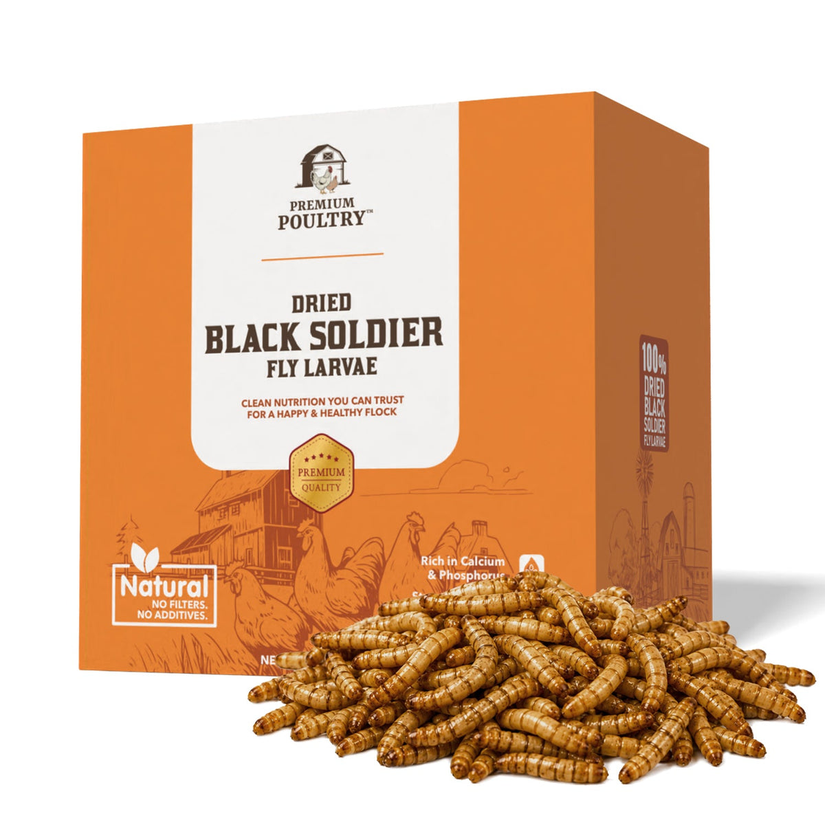 Dried Black Soldier Fly Larvae