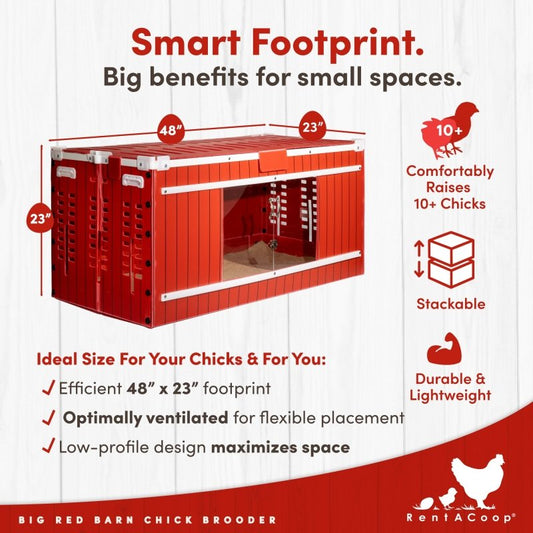 RentACoop Big Red Barn Chick Brooder